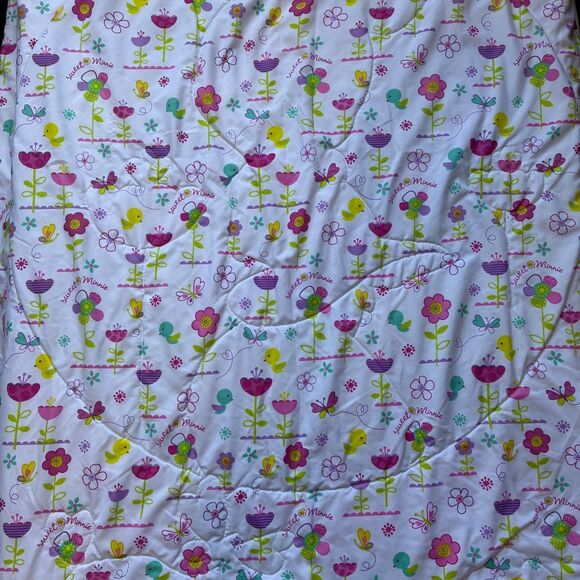 Disney SWEET AS MINNIE MOUSE Baby Toddler Comforter Blanket Sheet Pillowcase Set - Picture 3 of 12